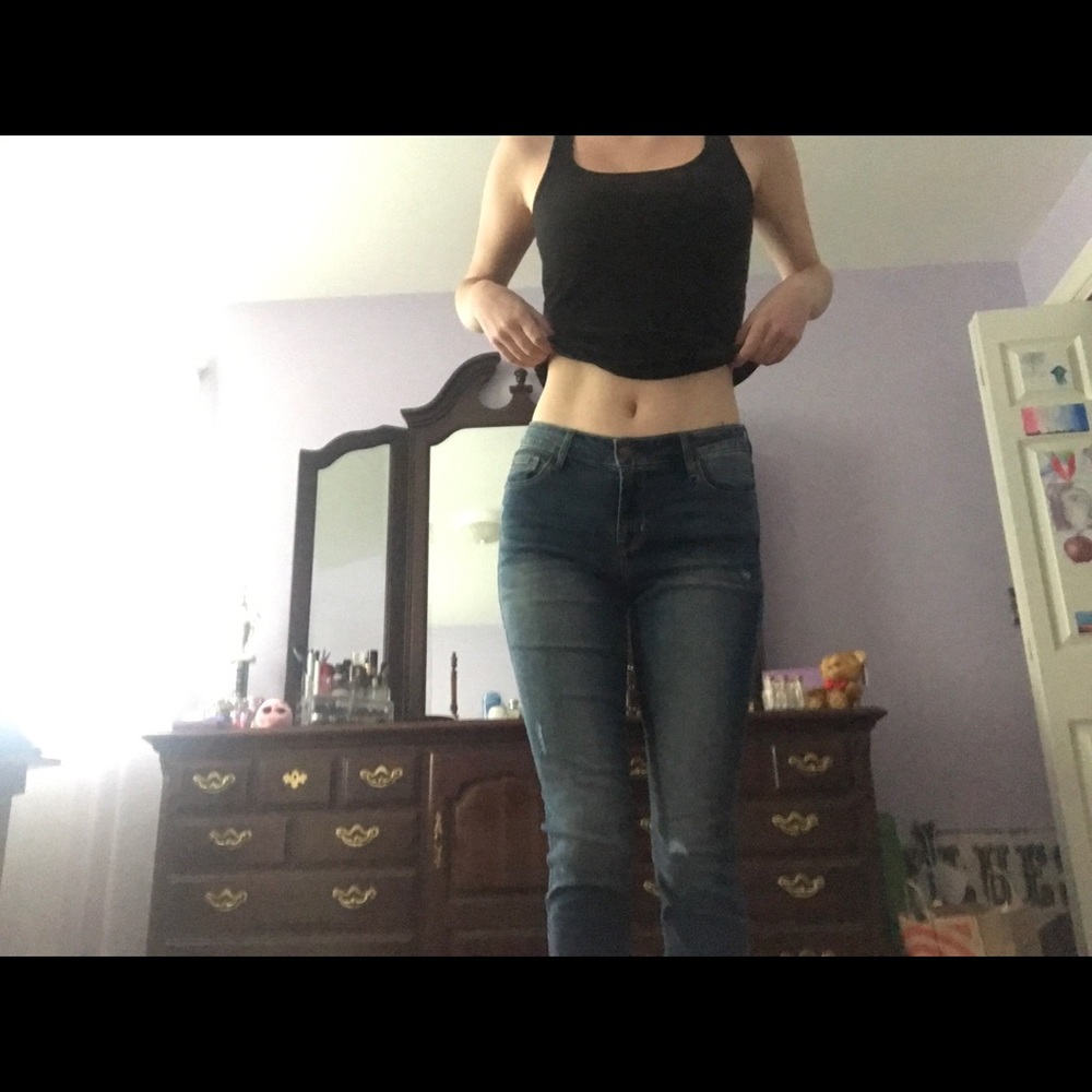 Old Navy Mid Rise Rockstar Jeans